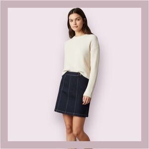 Ann Taylor Petites Blue Denim Skirt Size 0P